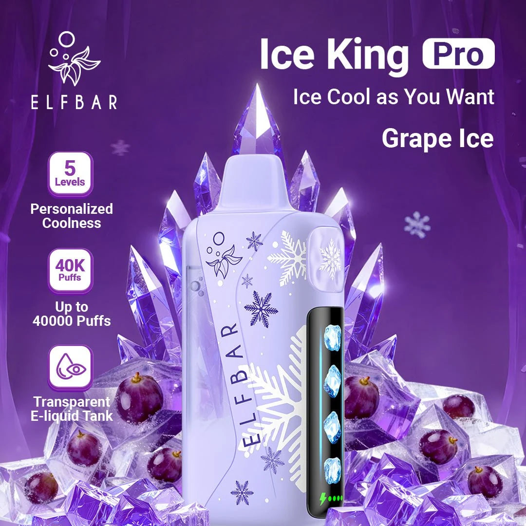 ELF BAR Ice King Pro 40000 Puffs Grape Ice