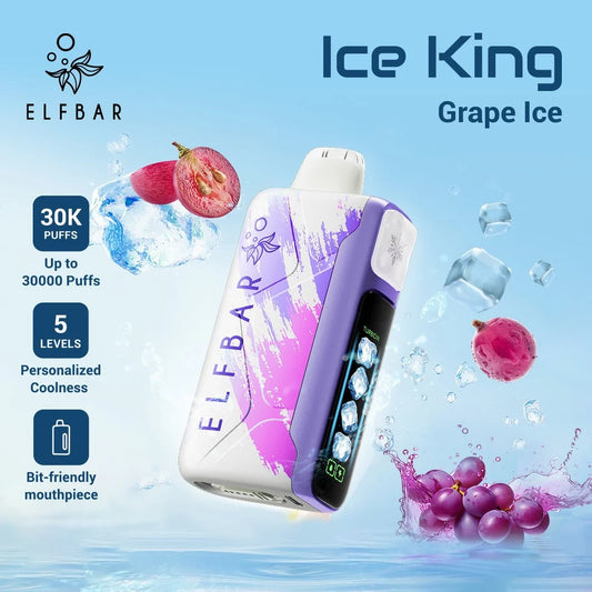 ELFBAR Ice King 30000 Puffs Grape Mint