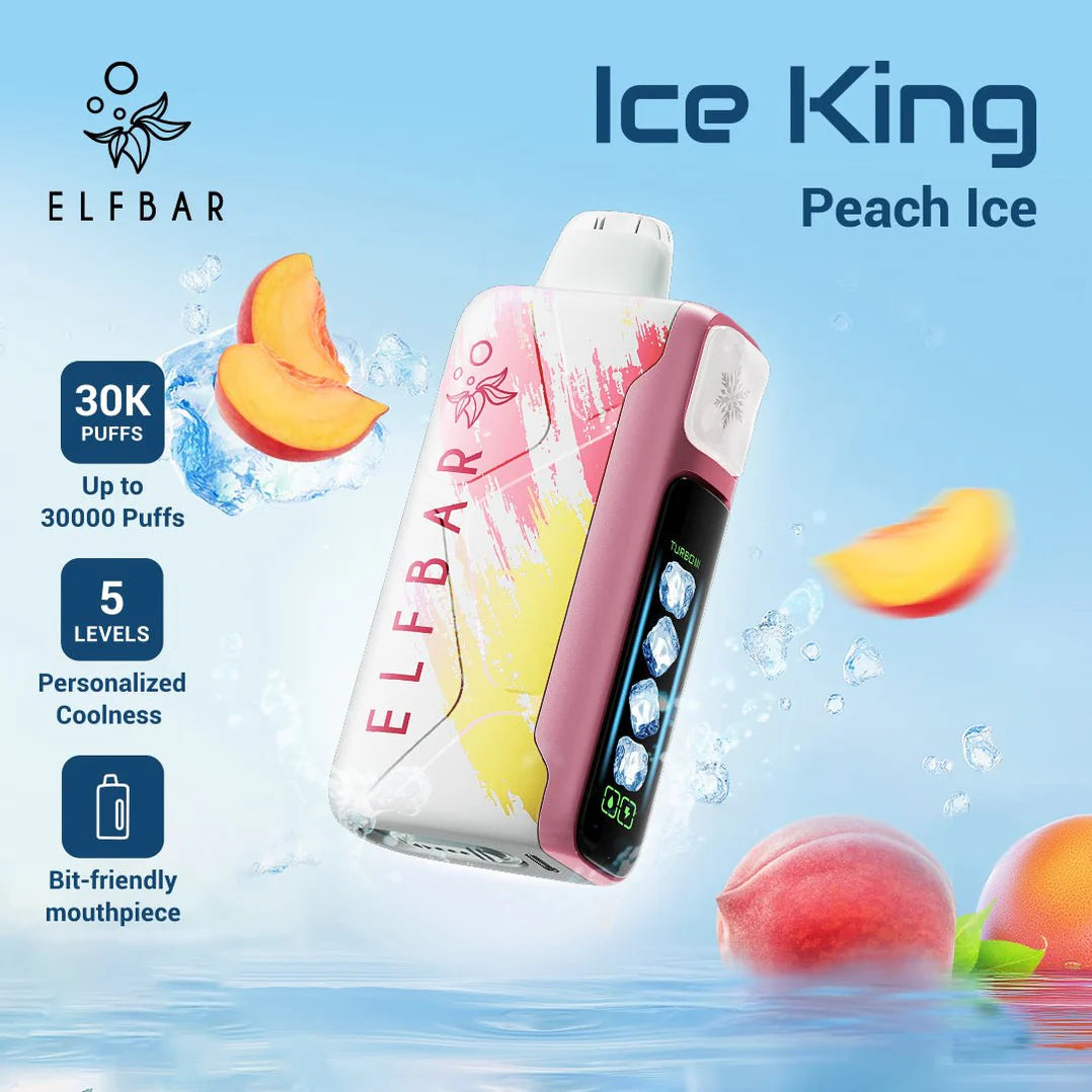 ELFBAR Ice King 30000 Puffs Peach Ice