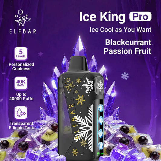 ELF BAR Ice King Pro 40000 Puffs Blackcurrant Passion Fruit