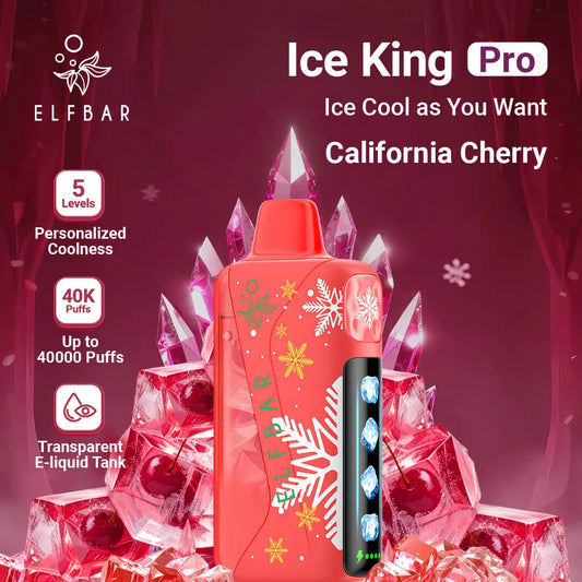 ELF BAR Ice King Pro 40000 Puffs California Cherry