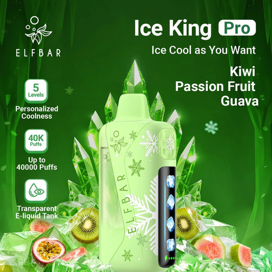 ELF BAR Ice King Pro 40000 Puffs Kiwi Passion Fruit Guava