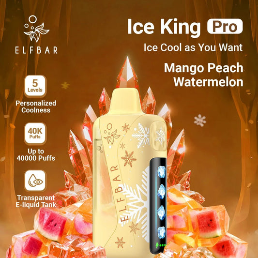 ELF BAR Ice King Pro 40000 Puffs Mango Peach Watermelon