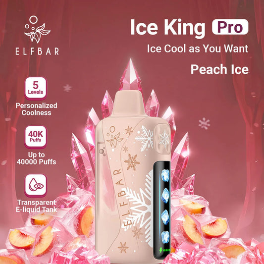 ELF BAR Ice King Pro 40000 Puffs Peach Ice