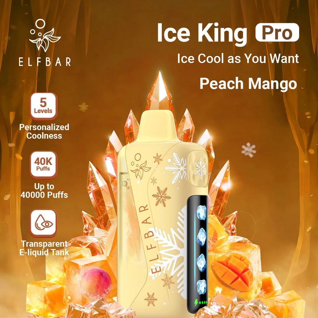 ELF BAR Ice King Pro 40000 Puffs Peach Mango