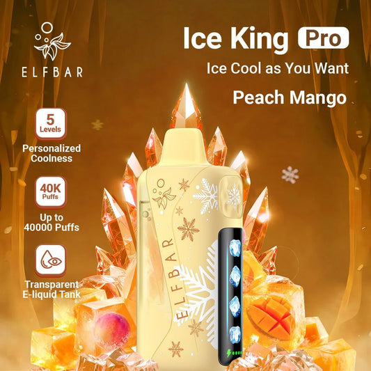 ELF BAR Ice King Pro 40000 Puffs Peach Mango