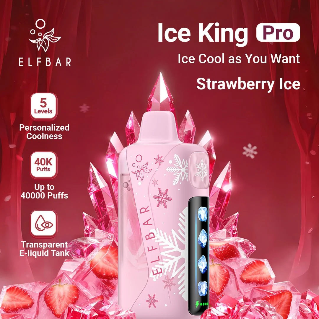 ELF BAR Ice King Pro 40000 Puffs Strawberry Ice