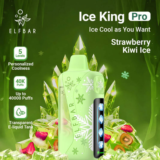 ELF BAR Ice King Pro 40000 Puffs Strawberry Kiwi Ice