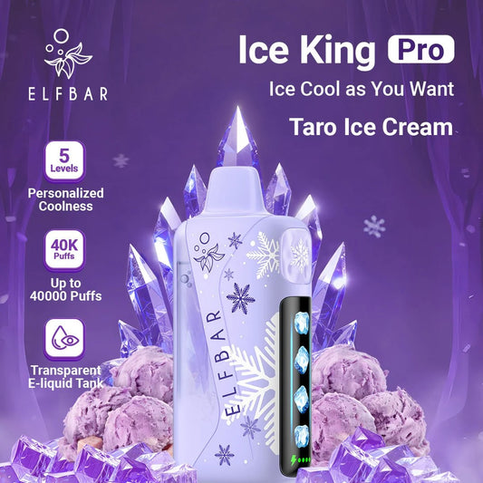 ELF BAR Ice King Pro 40000 Puffs Taro Ice Cream