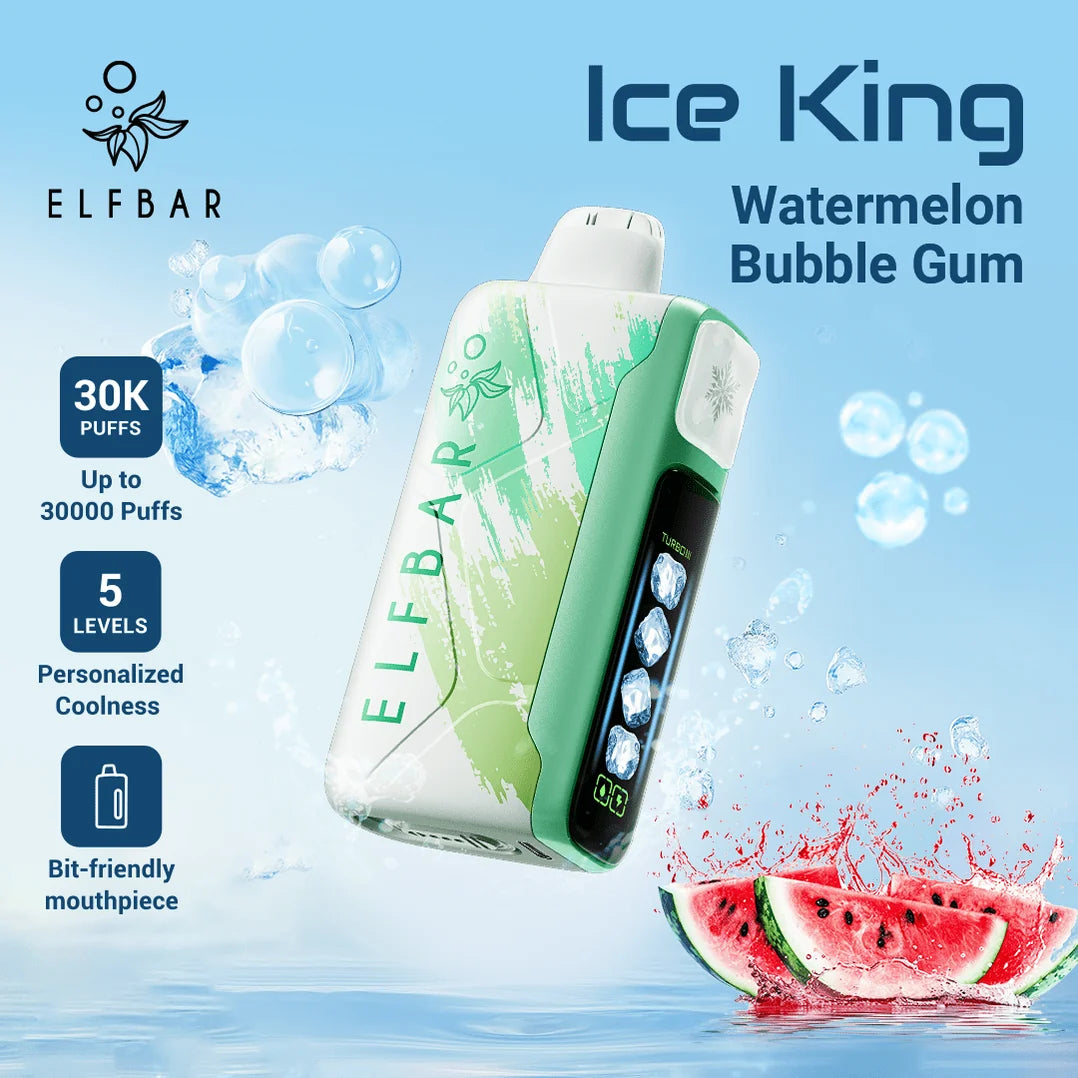 ELFBAR Ice King 30000 Puffs Watermelon Bubble Gum